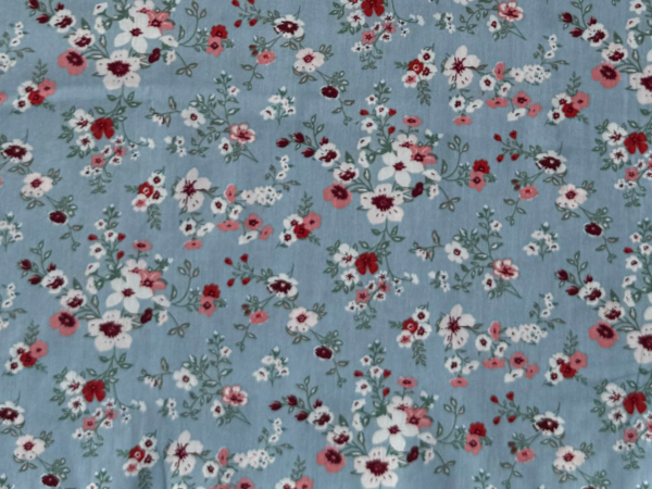 Baumwoll-Stoff "Mathilda's Welt" Blau Nr 4855